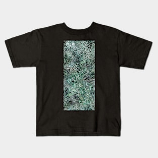 Emerald green marble photographic pattern Kids T-Shirt